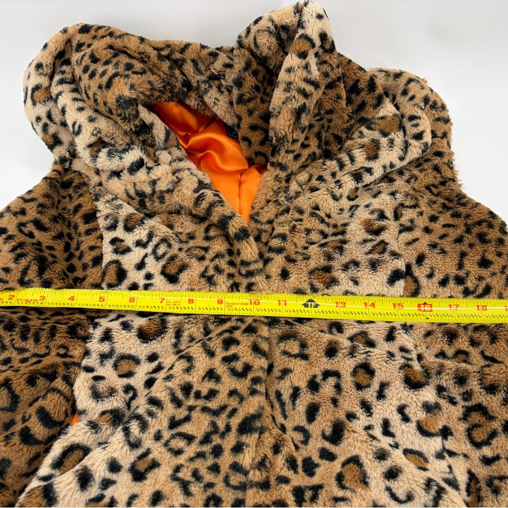 Ubu Faux Fur Leopard Print Sleeveless Collar Size Medium - Picture 6 of 7